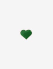 Design Letters - Enamel Heart Charm Silver - festtøj til outletpriser - grass green 347c - 0