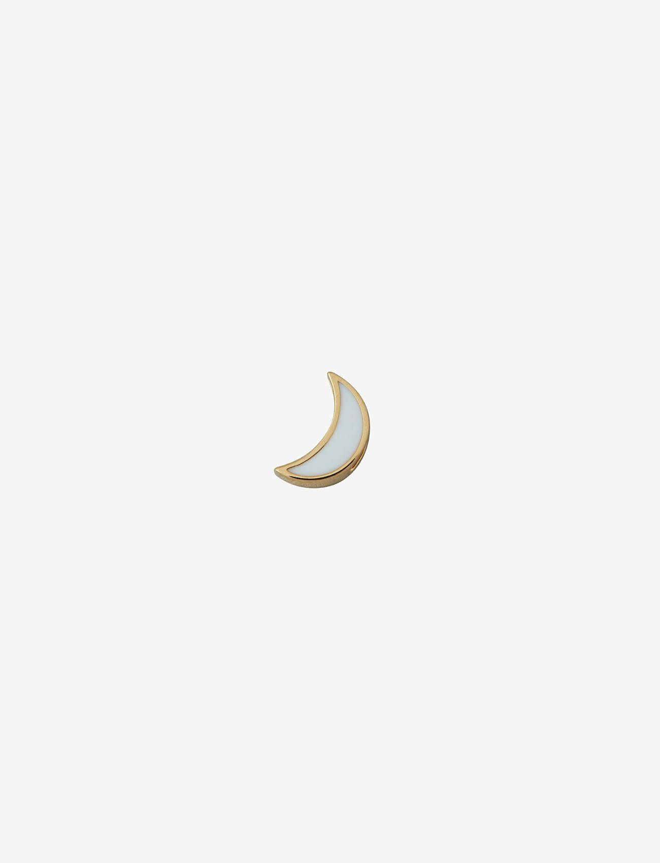 Design Letters - Enamel Moon Charm - peoriided outlet-hindadega - white - 0