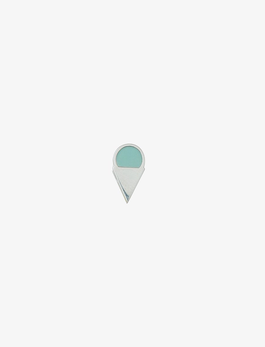 Design Letters - Enamel Ice Cream Charm - pendants - green - 1