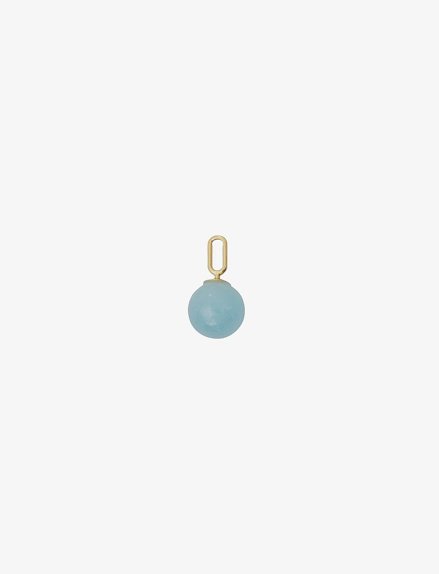 Design Letters - Stone Drop Charm - anheng - blue - 1