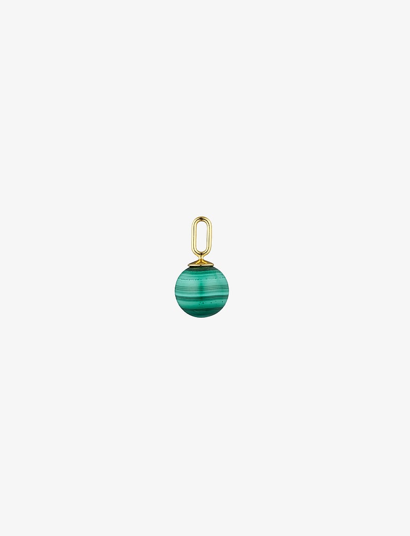 Design Letters - Stone Drop Charm - vedhæng - malachite - 0