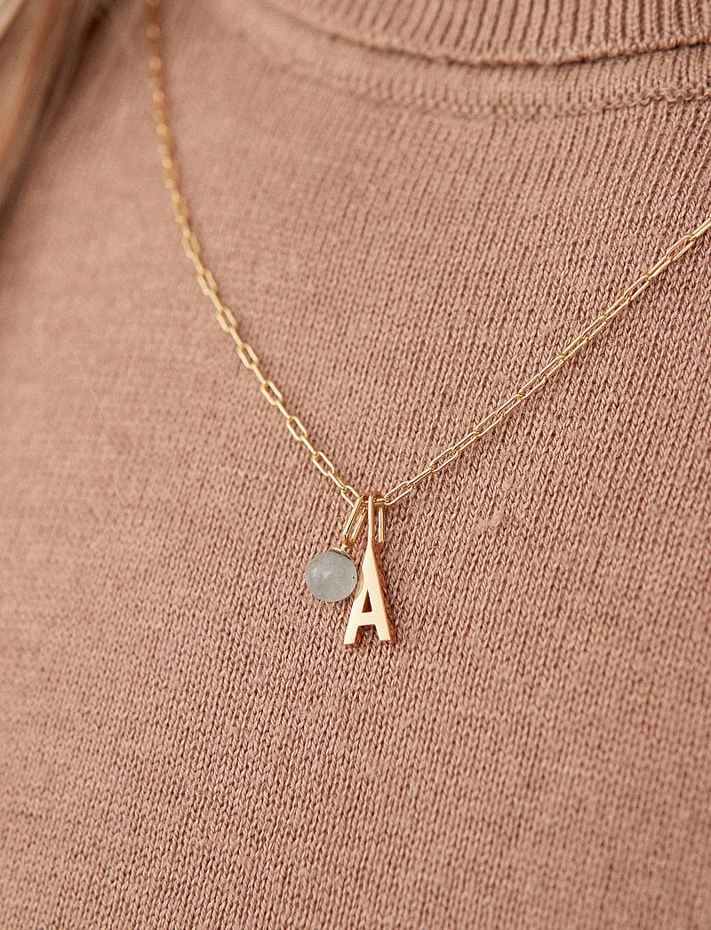 Design Letters - Stone Drop Charm - pakabukai - blue - 0