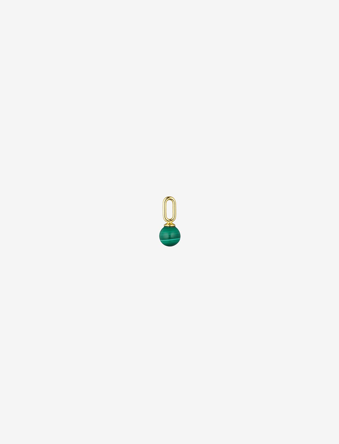 Design Letters - Stone Drop Charm - pendants - malachite - 0