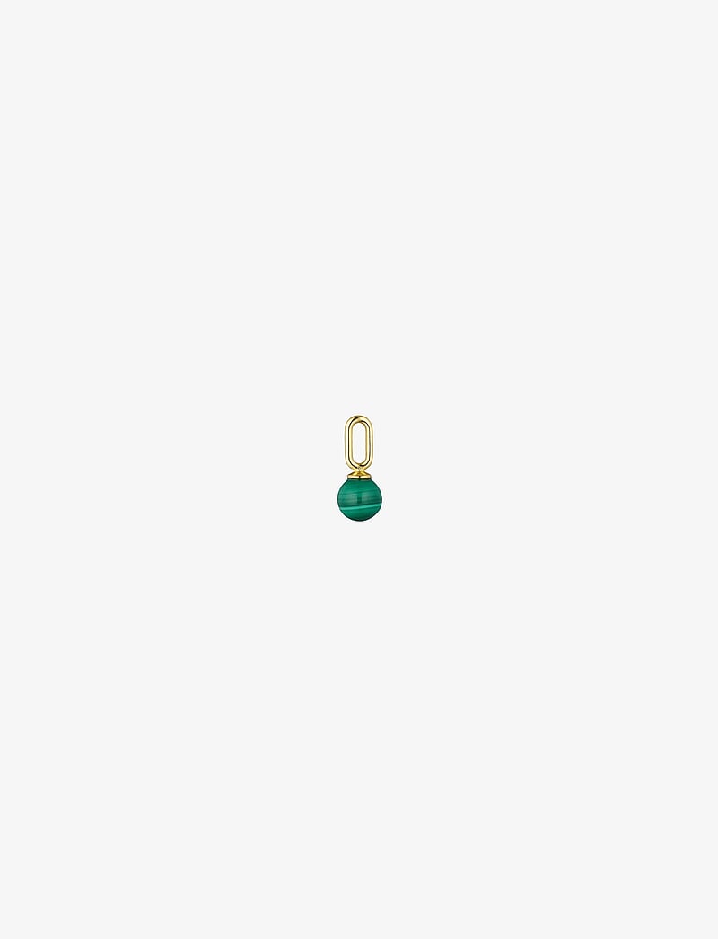 Design Letters - Stone Drop Charm - pendants - malachite - 0