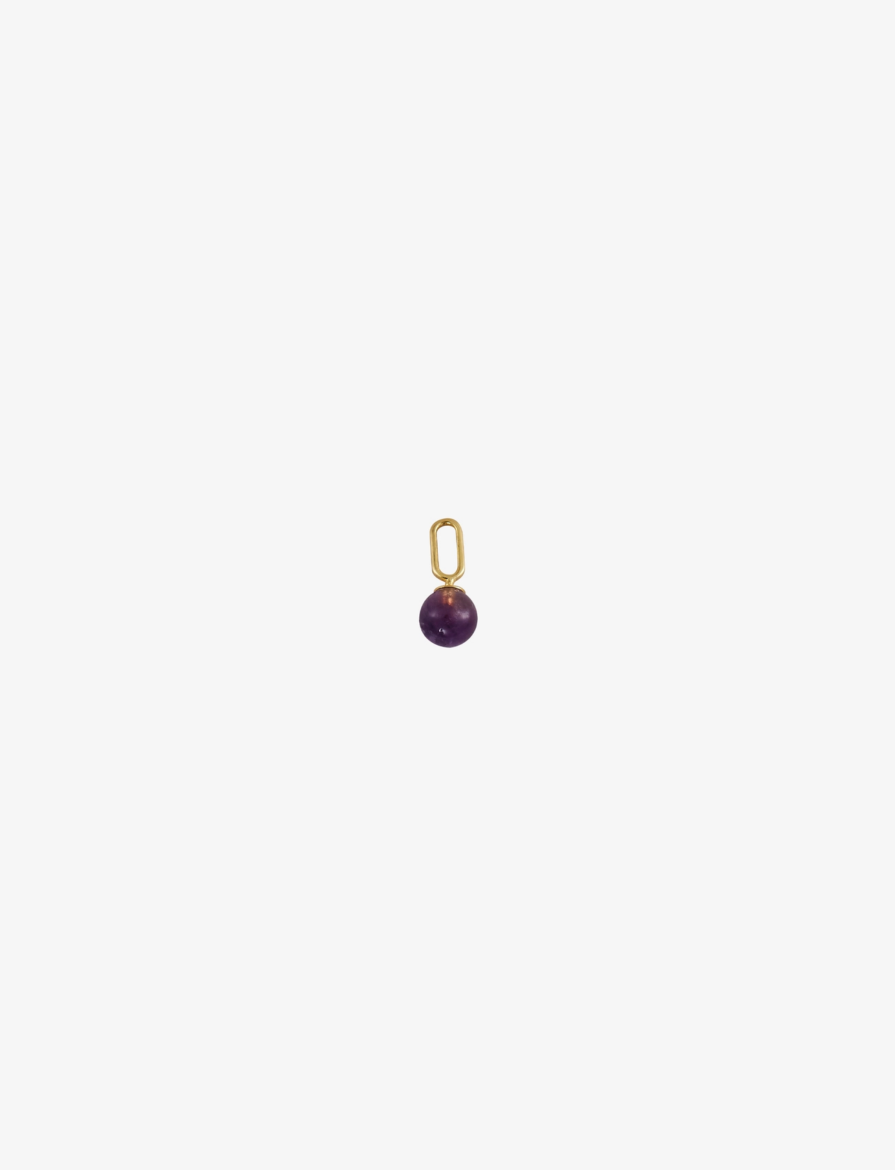 Design Letters Stone Drop Charm, 5 MM, Jewellery, Lila - Pendants, Frauen