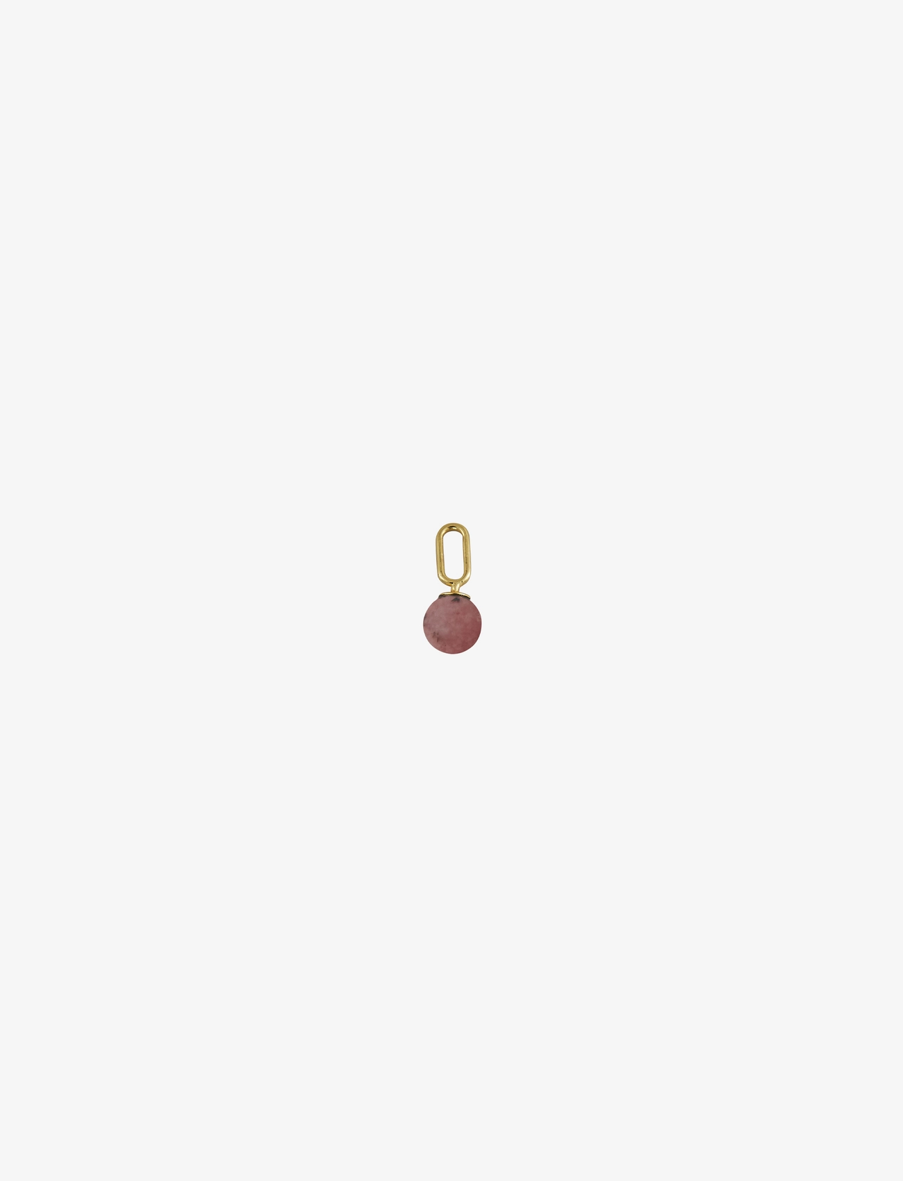 Design Letters Stone Drop Charm, 5 MM, Jewellery, Rot - Pendants, Frauen