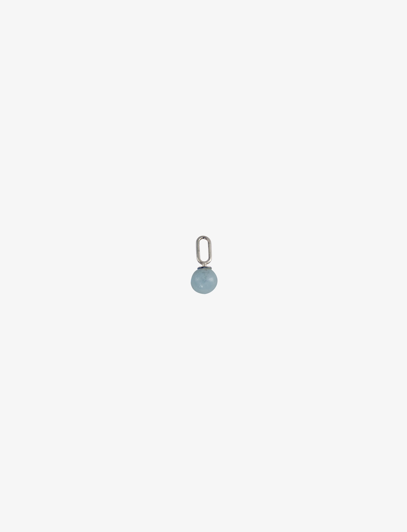 Design Letters Stone Drop Charm, 5 MM, Jewellery, Blau - Pendants, Frauen