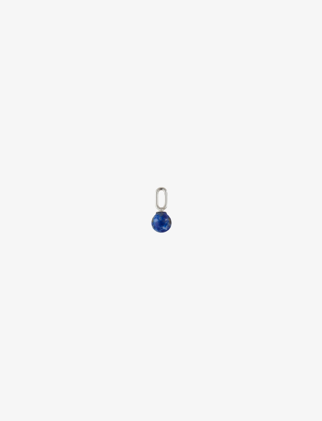 Design Letters Stone Drop Charm, 5 MM, Jewellery, Blau - Pendants, Frauen