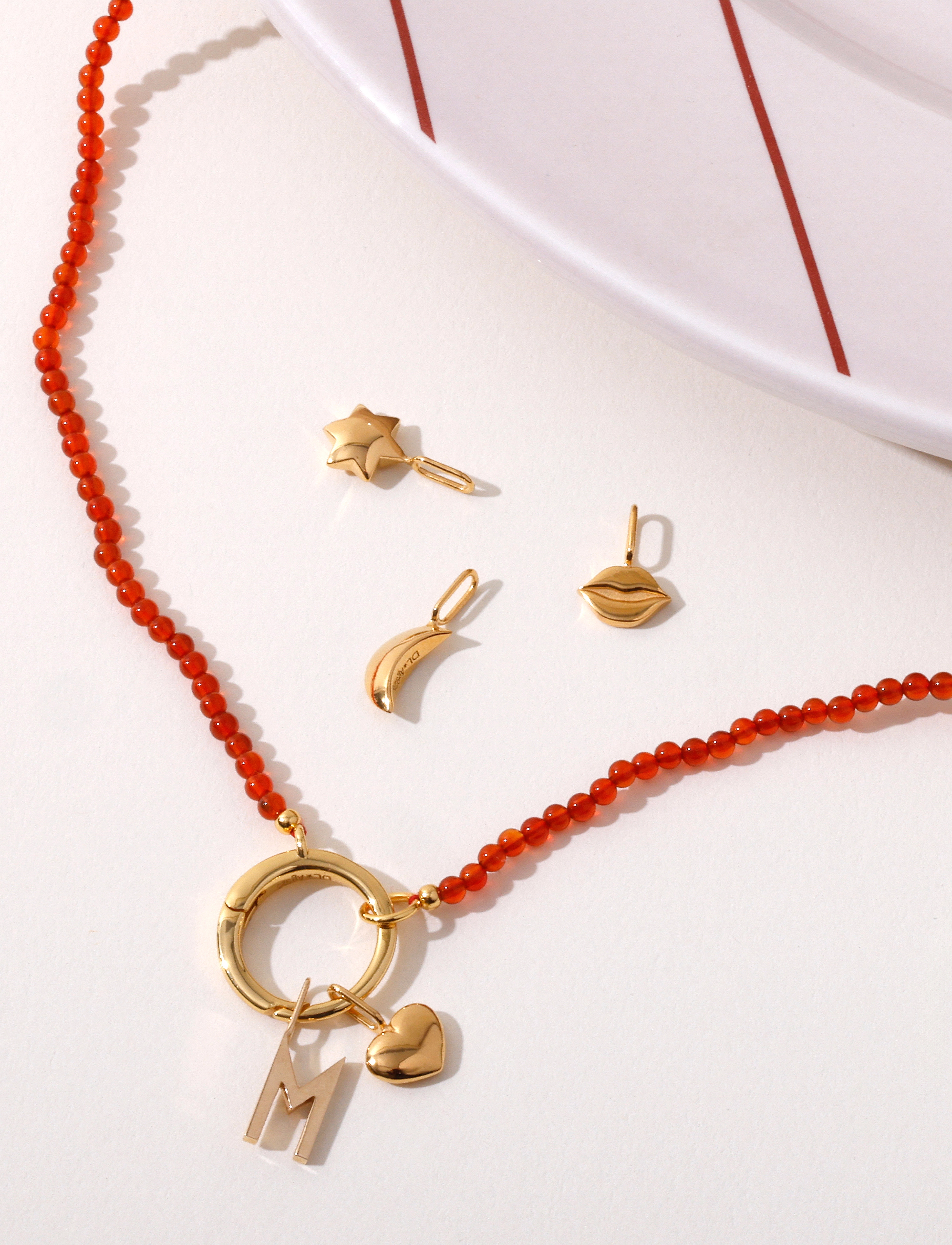Design Letters - Darling charm collection, gold plated - bransoletki łańcuszkowe - gold - 2