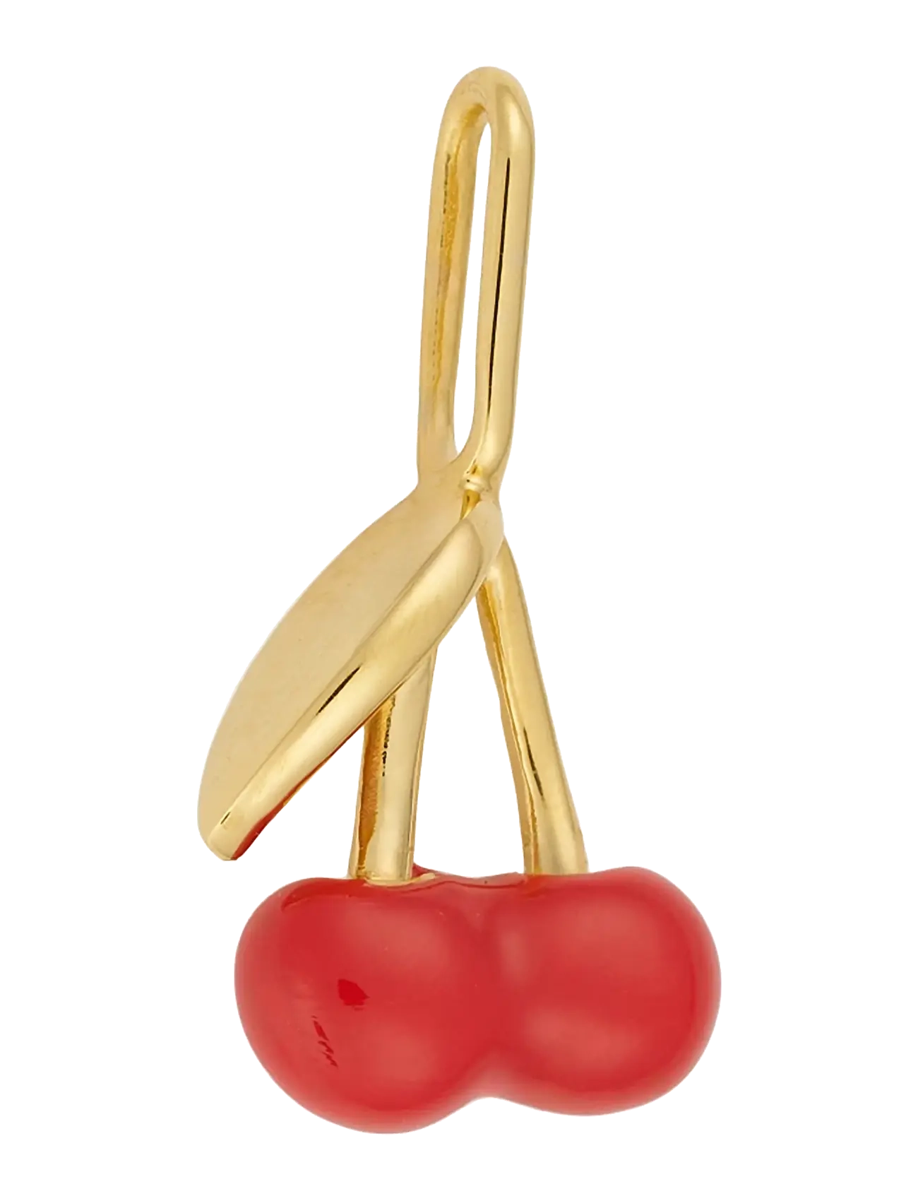 Design Letters Darling charm enamel collection, gold plated - Armbänder - DEEP SEA CORAL / red