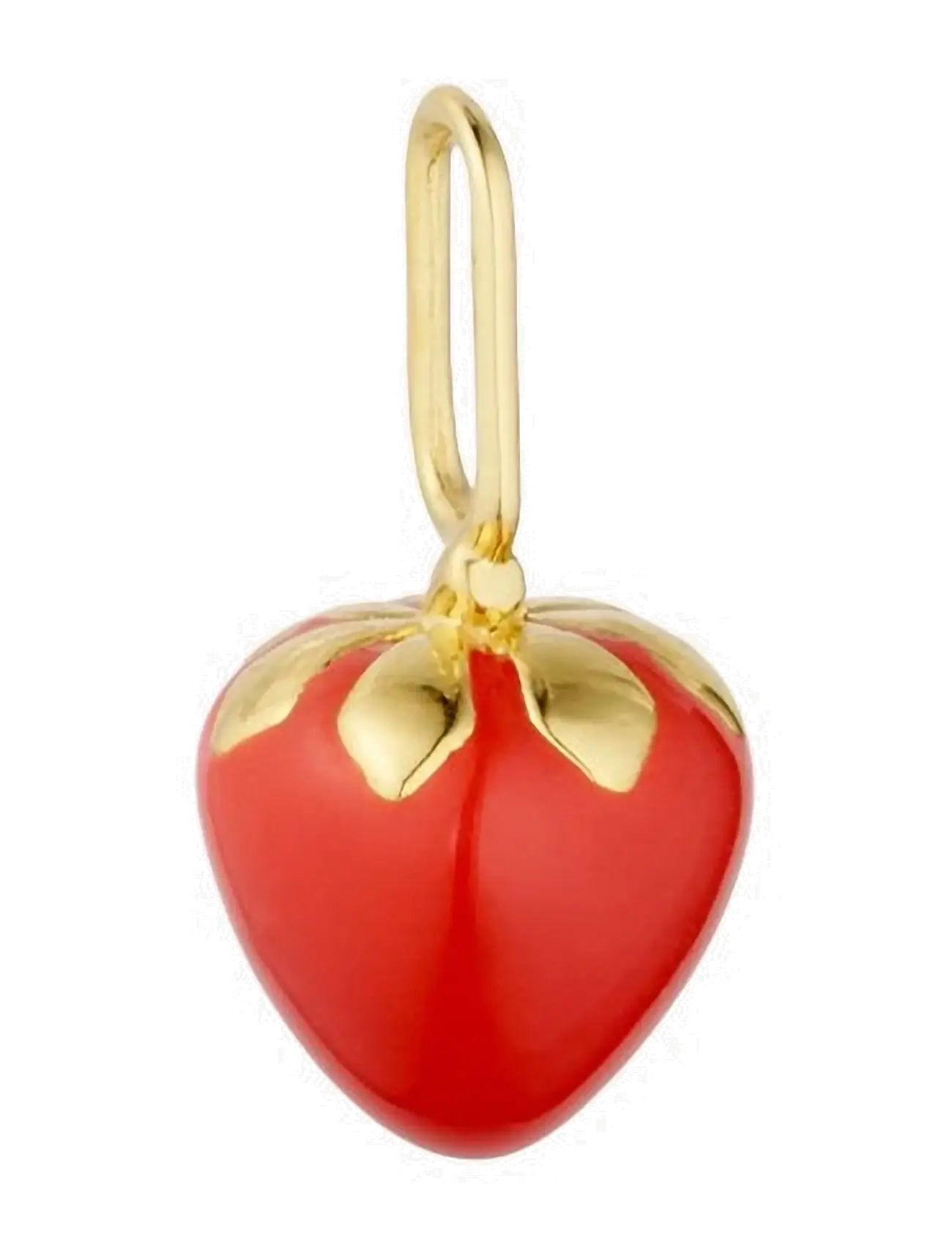 Design Letters Darling charm enamel collection, gold plated - Essentials - DEEP SEA CORAL / coral