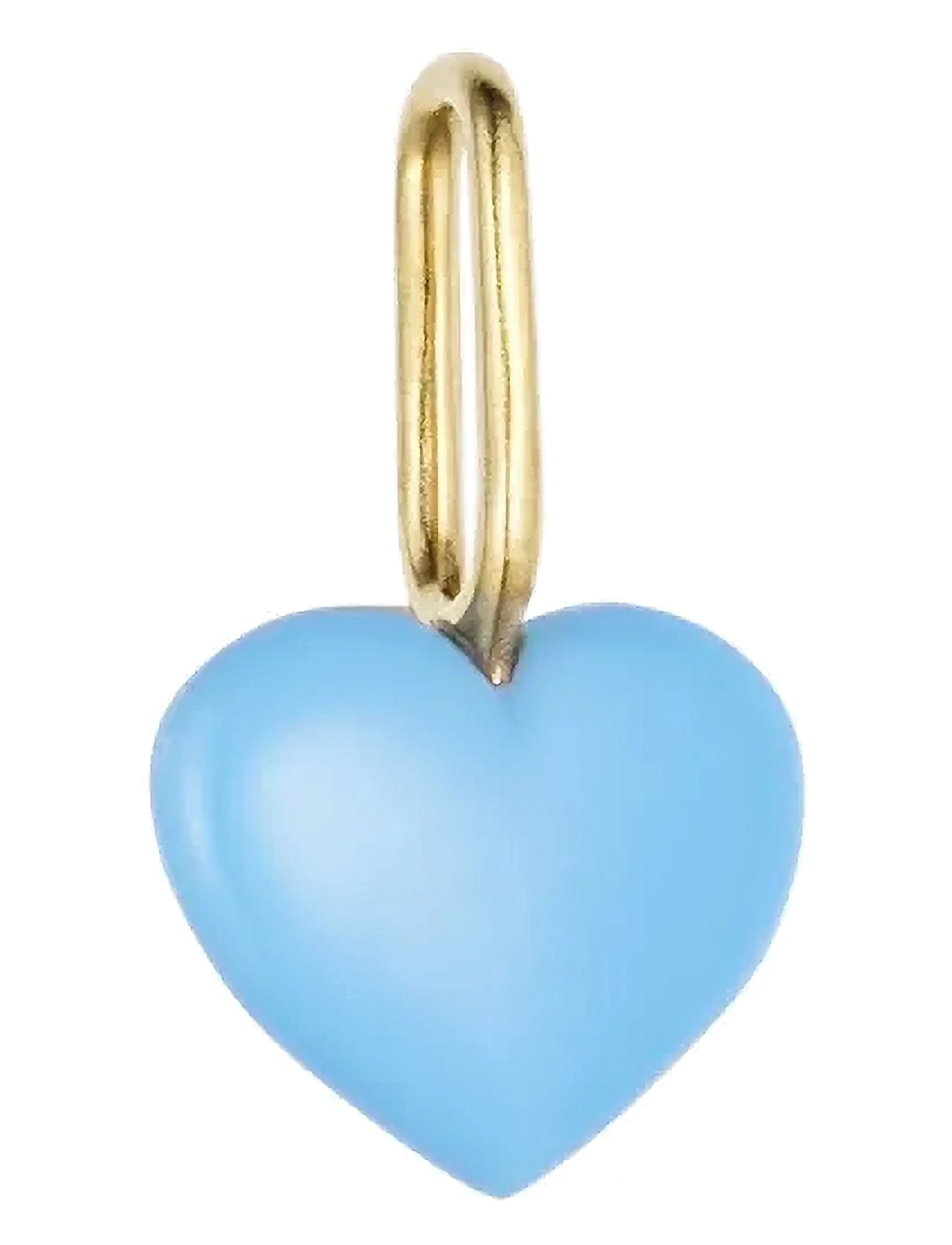 Design Letters Close to my Heart. Enamel charm, gold plated - Essentials - SKY BLUE / blue