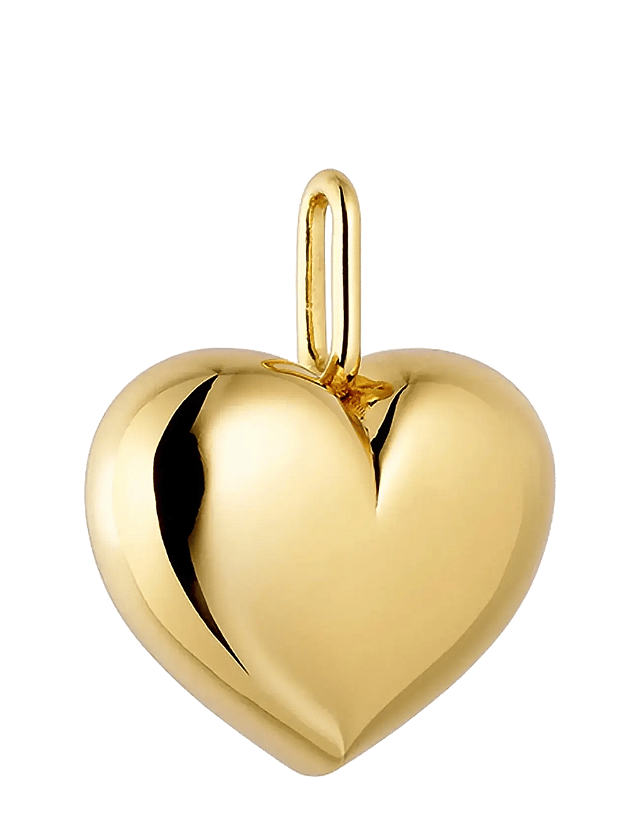 Design Letters - Mega Little Big Love charm, gold plated - anhänger - gold - 0