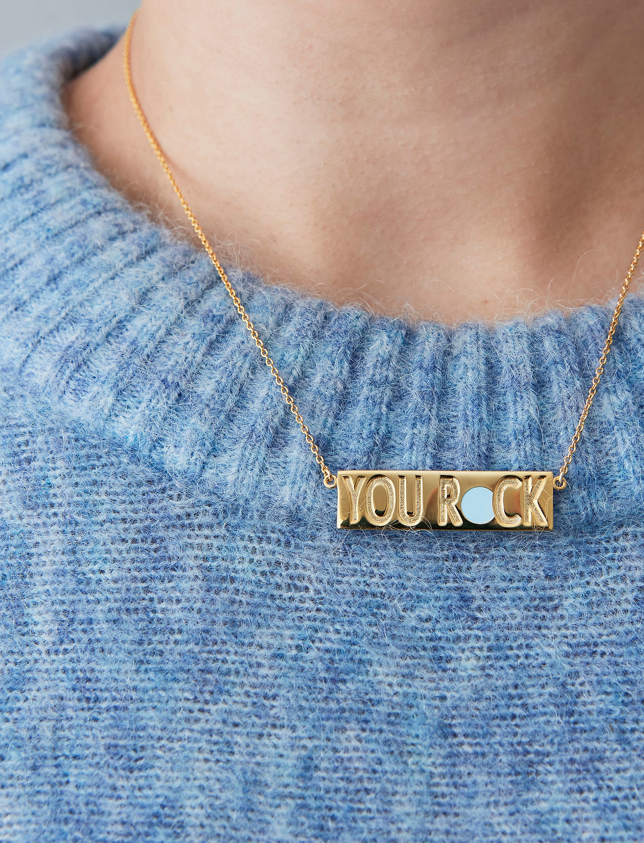 Design Letters You Necklace (Gold), 587.51 kr udvalg af designer mærker | Booztlet.com