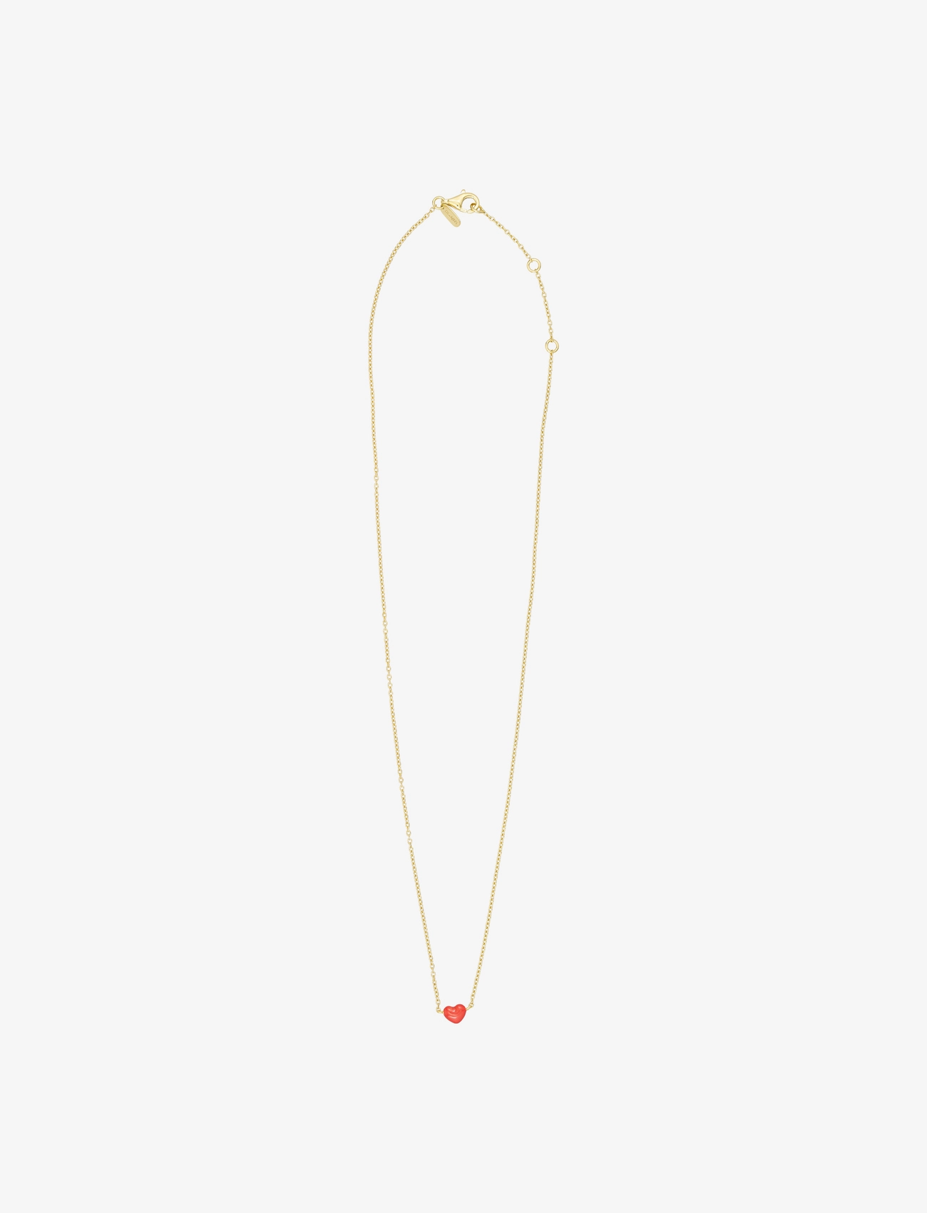 DESIGN LETTERS Little Big Love Kette - Goldplated Gold - L:42CM - Damen