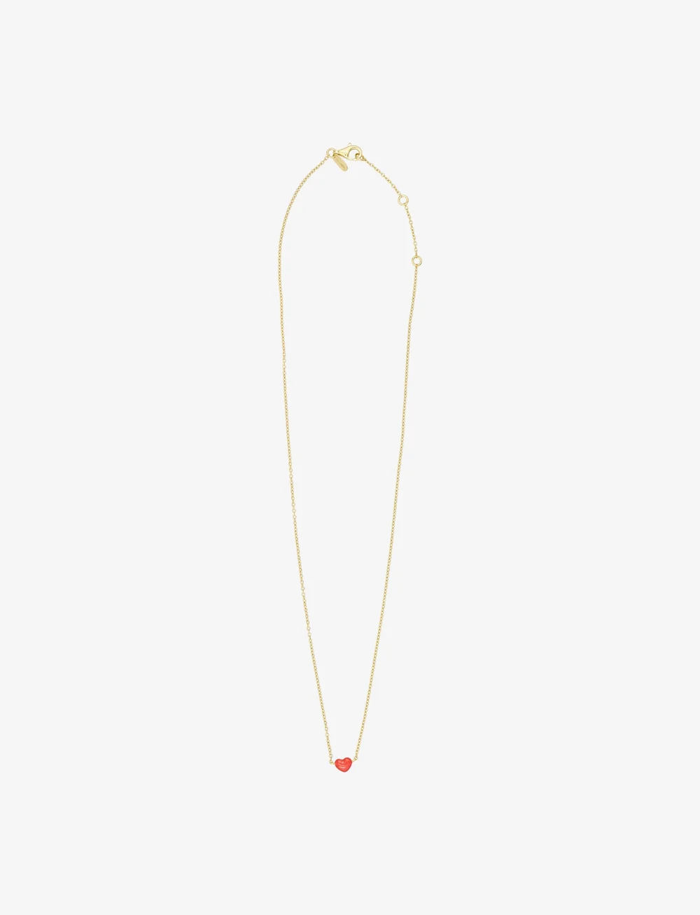 Design Letters - Little Big Love Necklace - Goldplated - ketten mit anhänger - deep sea coral 2032c - 1