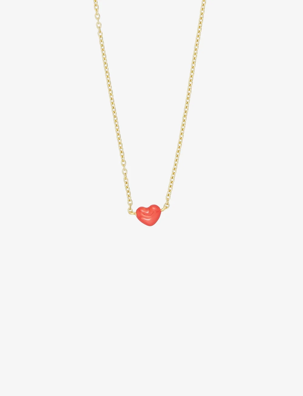 Design Letters - Little Big Love Necklace - Goldplated - ketten mit anhänger - deep sea coral 2032c - 2