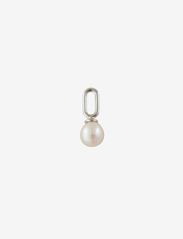 Pearl Drop Charm 5mm Silver - SILVER