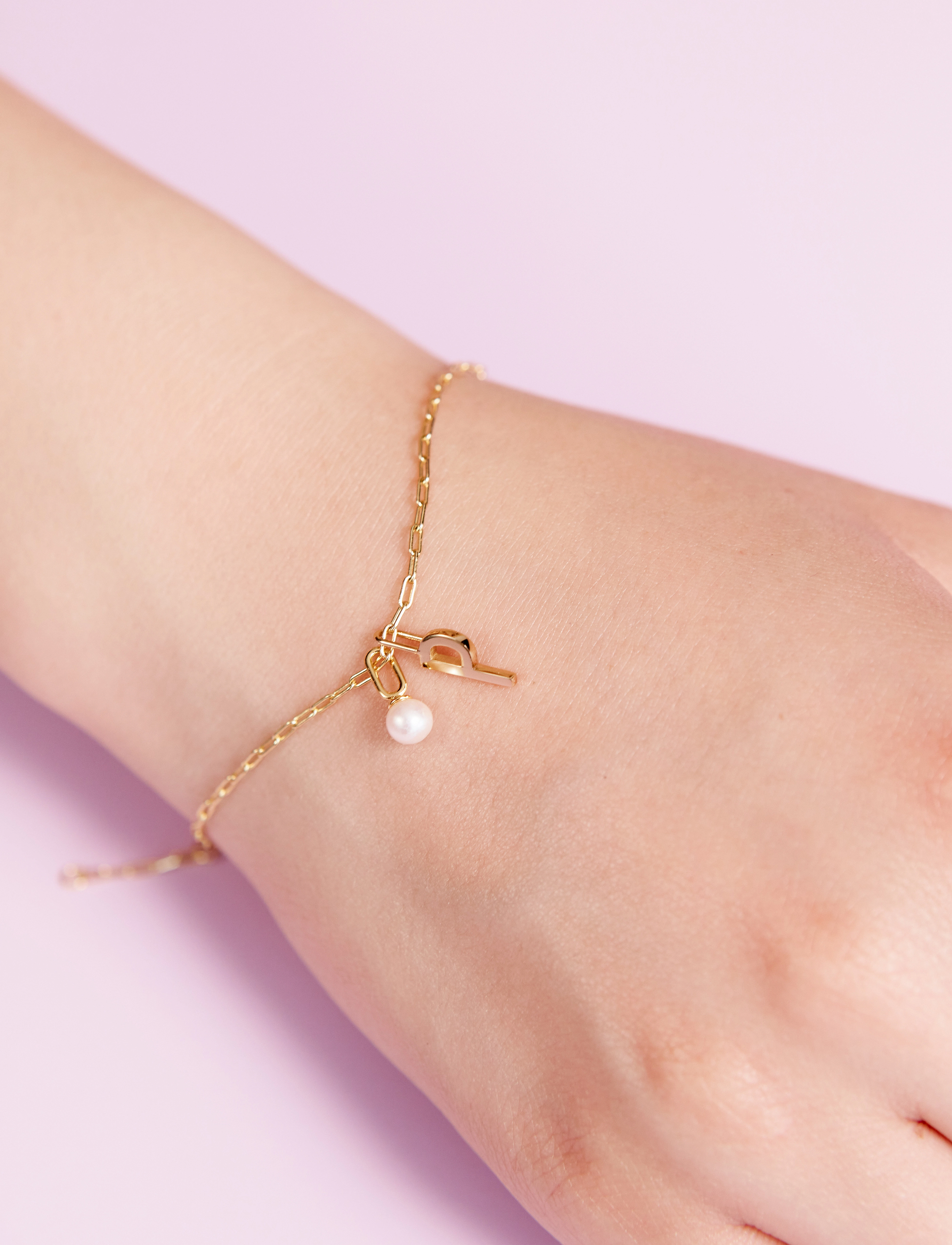 Design Letters - Pearl Drop Charm 5mm Gold - gold - 1
