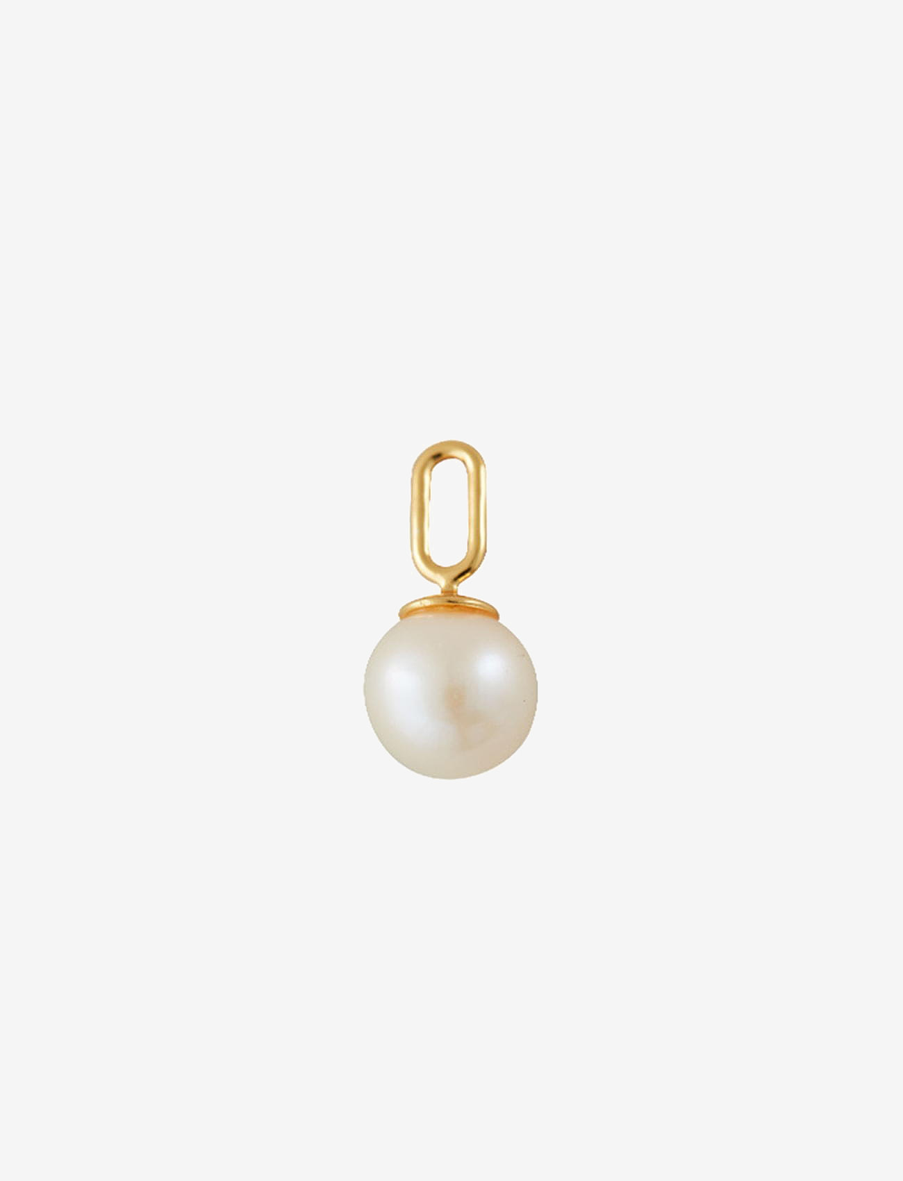 Design Letters - Pearl Drop Charm 8mm Gold - juhlamuotia outlet-hintaan - gold - 0