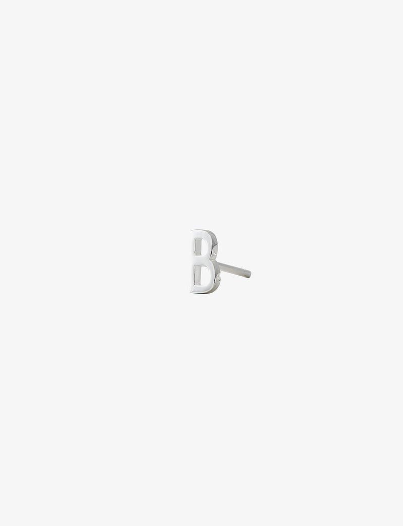 Design Letters - EARRING STUDS ARCHETYPES, A-Z - yhden pakkauksen korvakoru - silver - 1