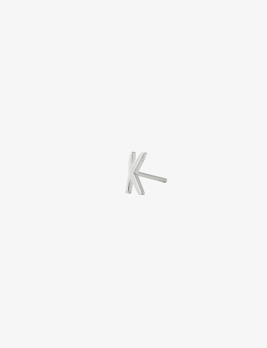 Design Letters - EARRING STUDS ARCHETYPES, A-Z - einzelner ohrring - silver - 0