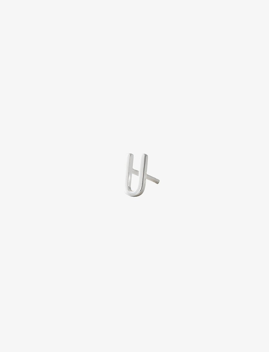 Design Letters - EARRING STUDS ARCHETYPES, A-Z - einzelner ohrring - silver - 1