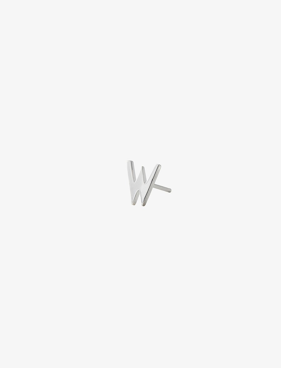 Design Letters - EARRING STUDS ARCHETYPES, A-Z - einzelner ohrring - silver - 0
