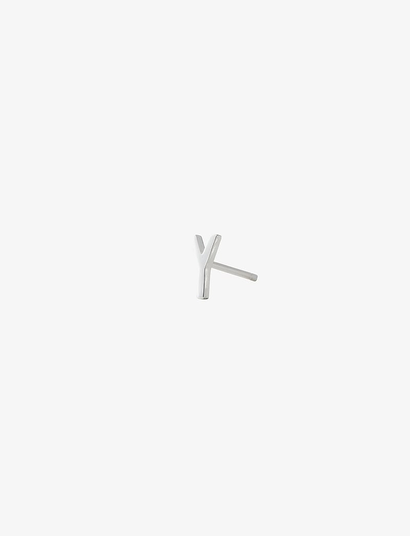 Design Letters - EARRING STUDS ARCHETYPES, A-Z - einzelpackung ohrring - silver - 1