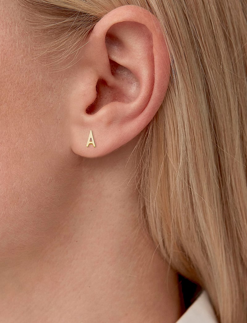 Design Letters - EARRING STUDS ARCHETYPES, A-Z - kolczyki sztyfty - gold - 0