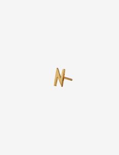 EARRING STUDS ARCHETYPES, GOLD, A-Z, Design Letters