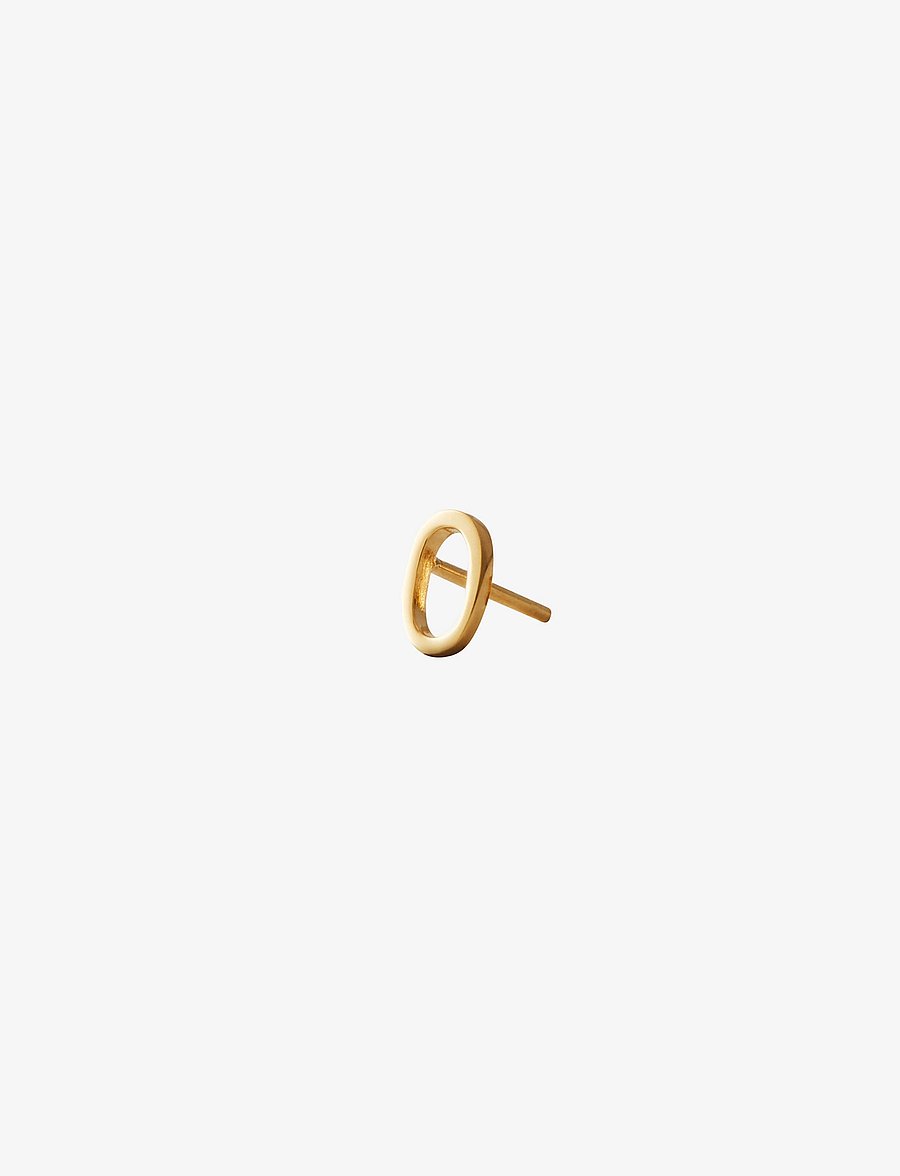 Design Letters - EARRING STUDS ARCHETYPES, A-Z - einzelner ohrring - gold - 1