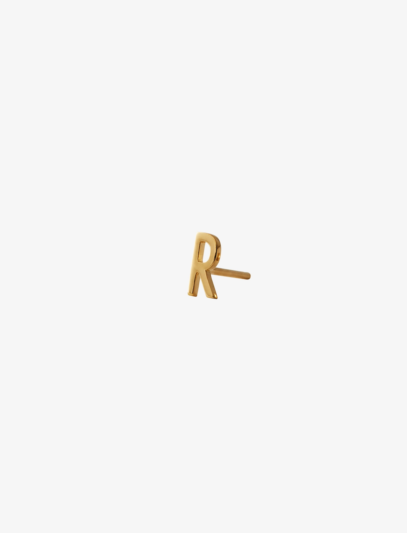 Design Letters Earring Studs Archetypes, A-Z, One Size, Earrings, Gold - Studs, Frauen