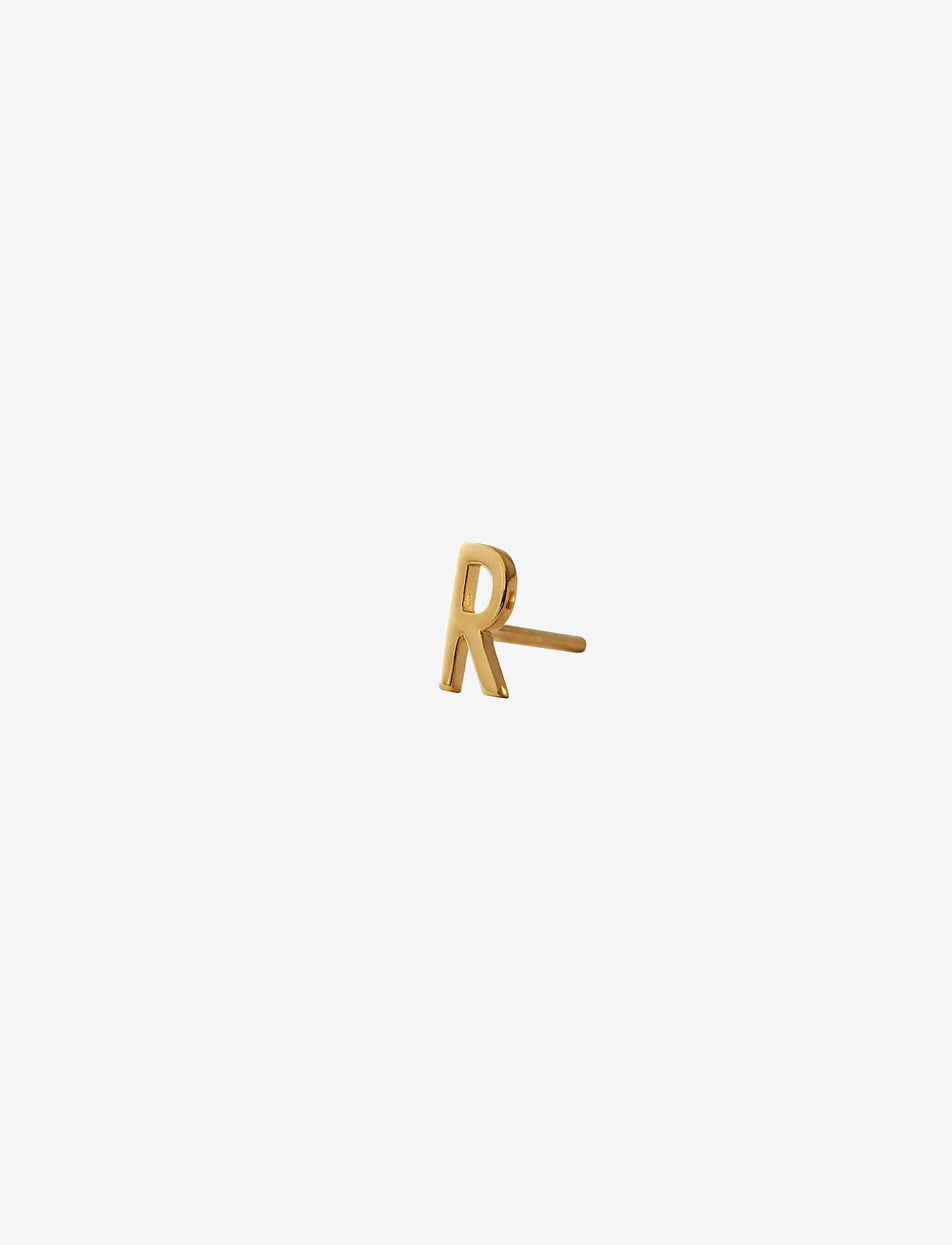 Design Letters - EARRING STUDS ARCHETYPES, A-Z - veriamieji auskarai - gold - 0