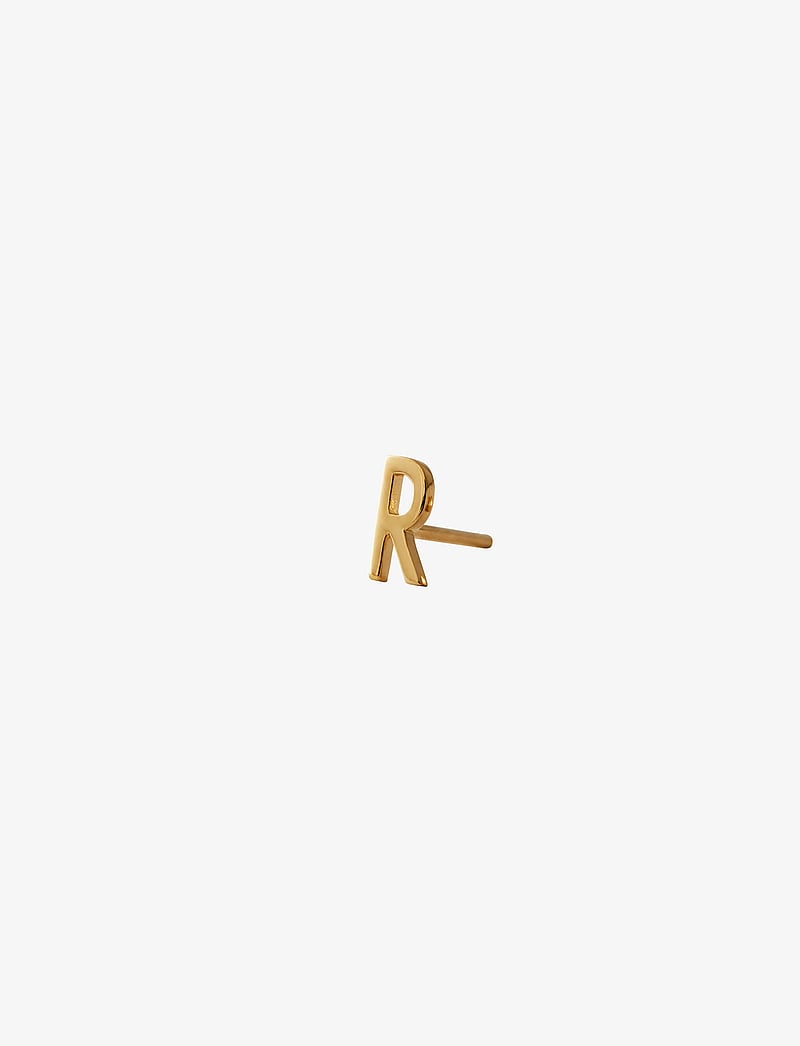 Design Letters - EARRING STUDS ARCHETYPES, A-Z - enkelte øreringe - gold - 0