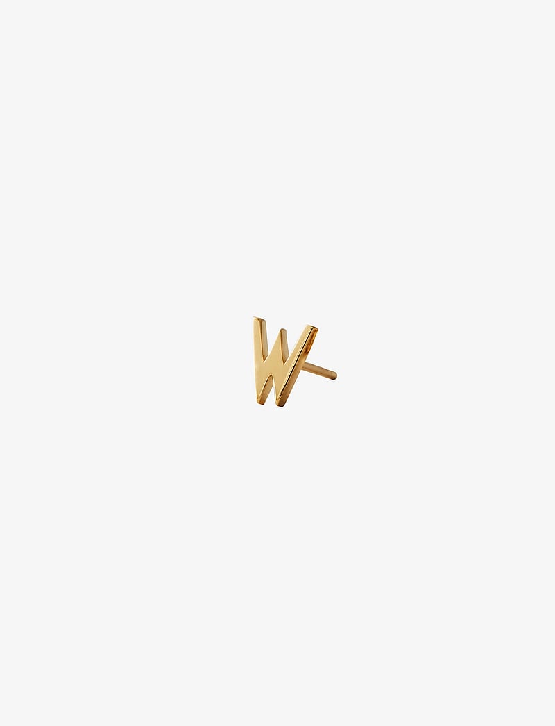 Design Letters - EARRING STUDS ARCHETYPES, A-Z - einzelpackung ohrring - gold - 0