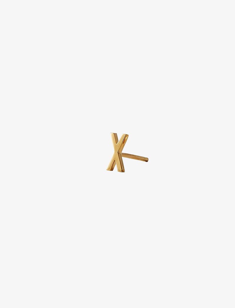 Design Letters - EARRING STUDS ARCHETYPES, A-Z - enkelte øreringe - gold - 1