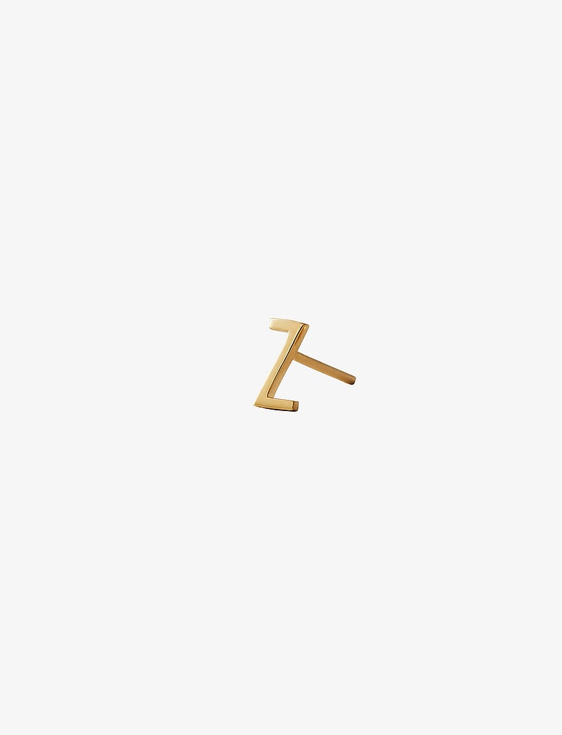 Design Letters - EARRING STUDS ARCHETYPES, A-Z - studs örhängen - gold - 0
