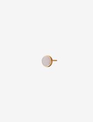 Earring stud with Pink Opal (Silver) - GOLD