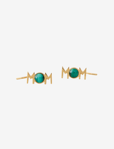 MOM Ear climber Gold (1 set of 2 pcs), Design Letters