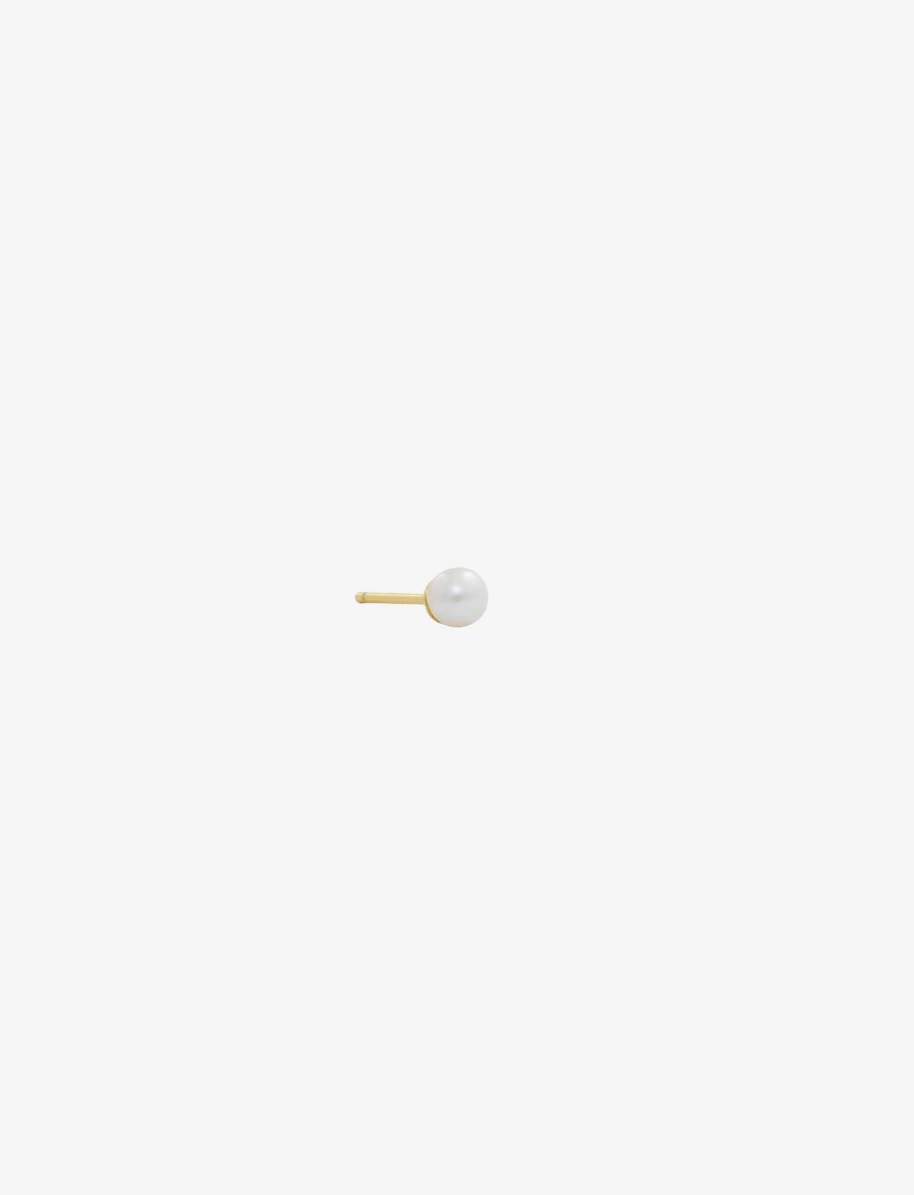 DESIGN LETTERS Pearl Stud 5Mm Gold Plated Gold - One Size - Damen