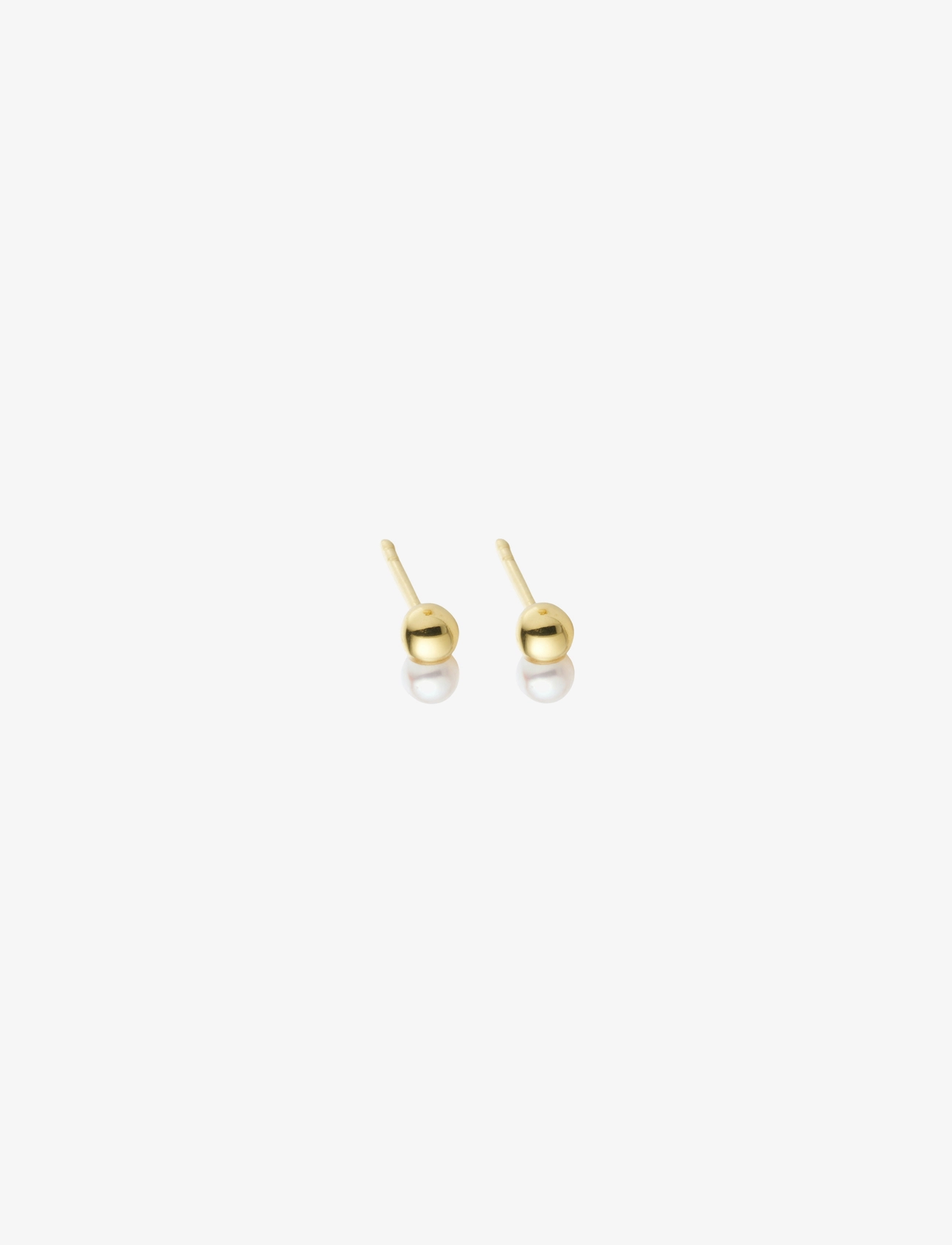 DESIGN LETTERS Duo Pearl Stud - Goldplated (Set Of 2) Gold - L:14MM - Damen