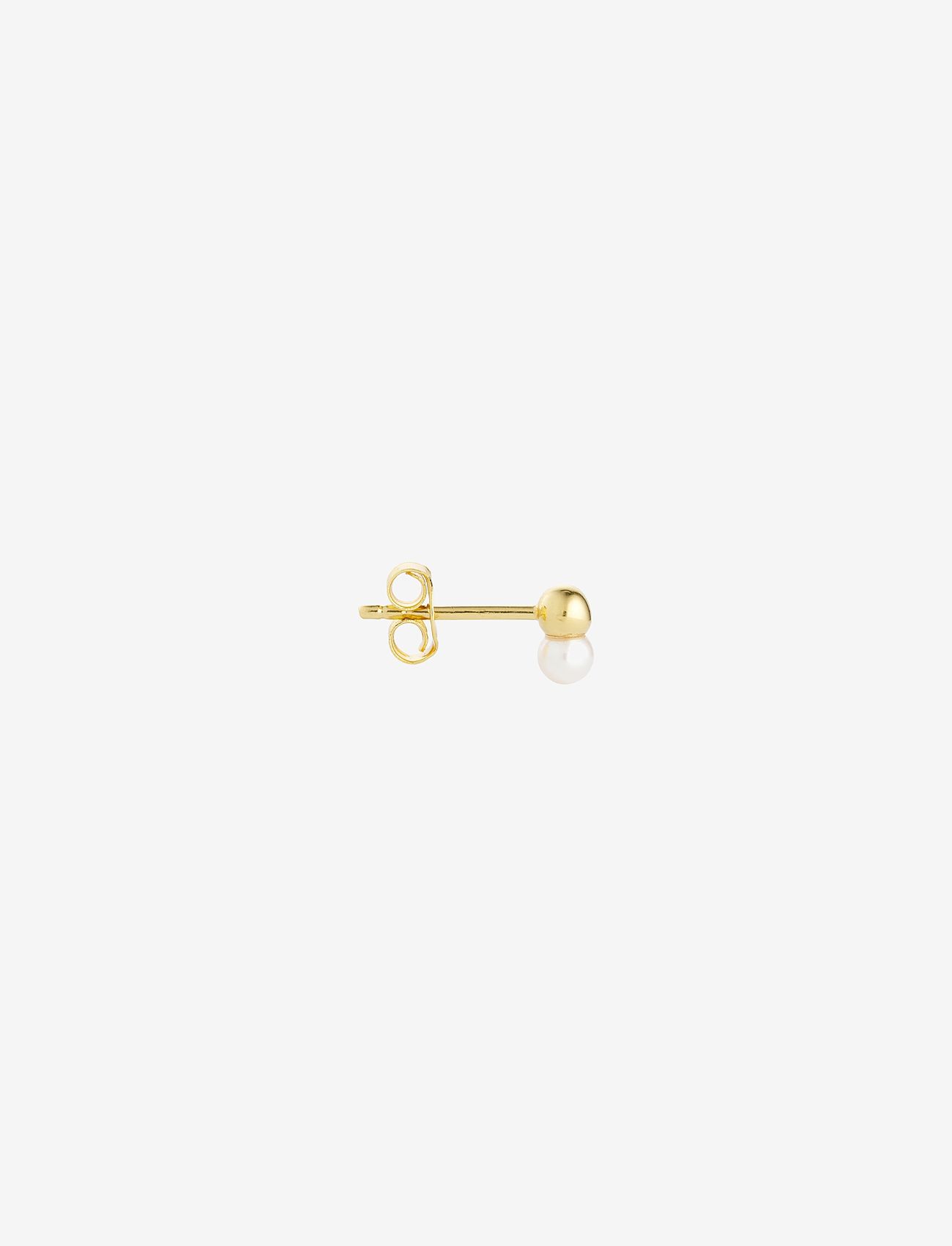 Design Letters - Duo Pearl Stud - Goldplated (set of 2) - gold - 1