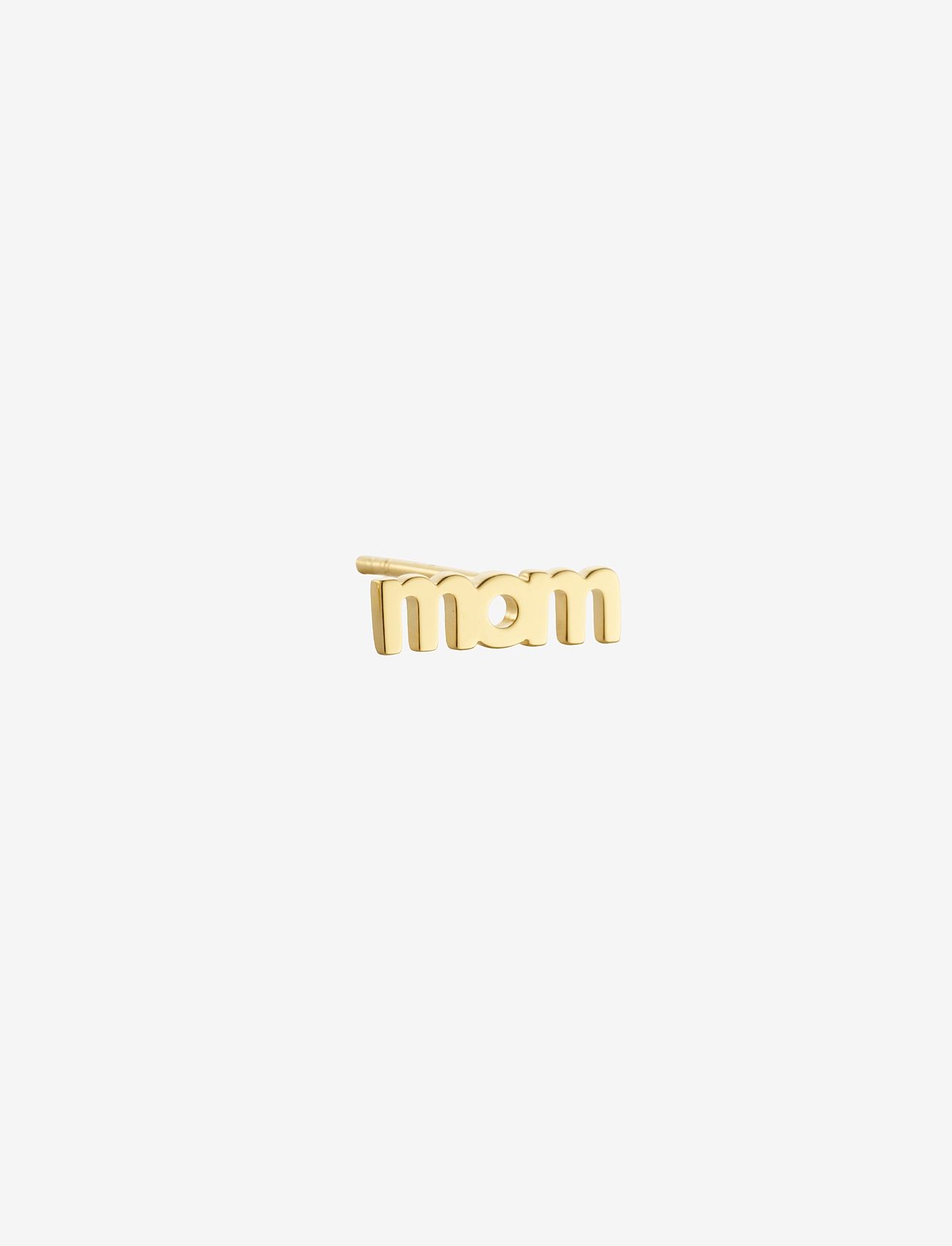 Design Letters - Vocabulary Stud - Goldplated (1 pcs) - single earring - gold - 1