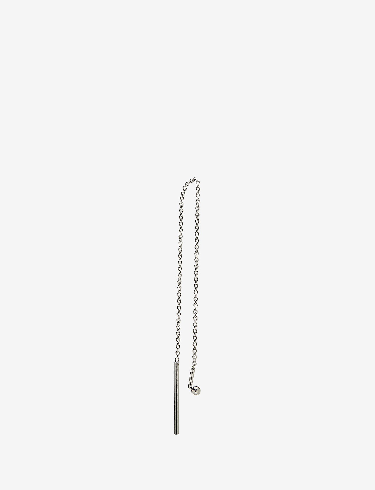 Design Letters Earring Chain, L:10 cm, Earrings, Silber - Pendants Frauen