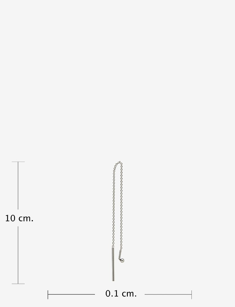 Design Letters - EARRING CHAIN - ohrhänger - silver - 1
