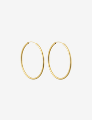 Design Letters - Hula Hoops 30mm Gold plated (set of 2 pcs) - creoler & hoops - gold - 0