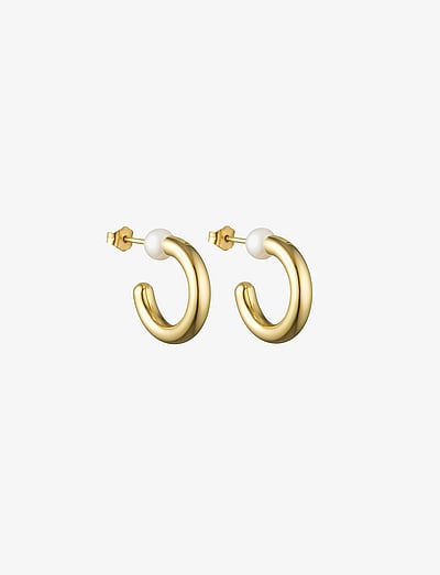 Chunky Pearl Hoops - Creoler