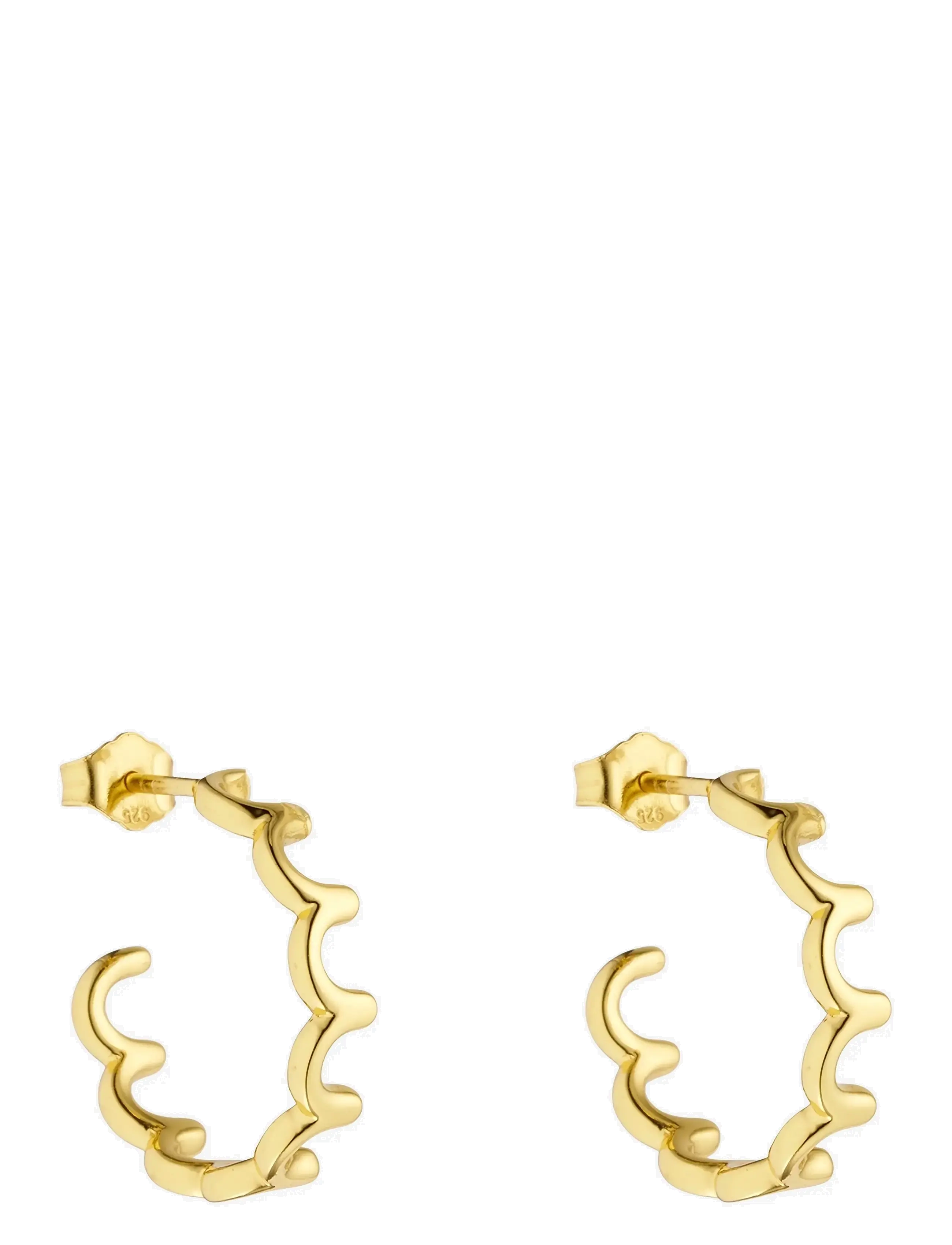 DESIGN LETTERS Strickjacke Ohrring Hoop (Set Of 2 Pcs) Gold - One Size - Damen