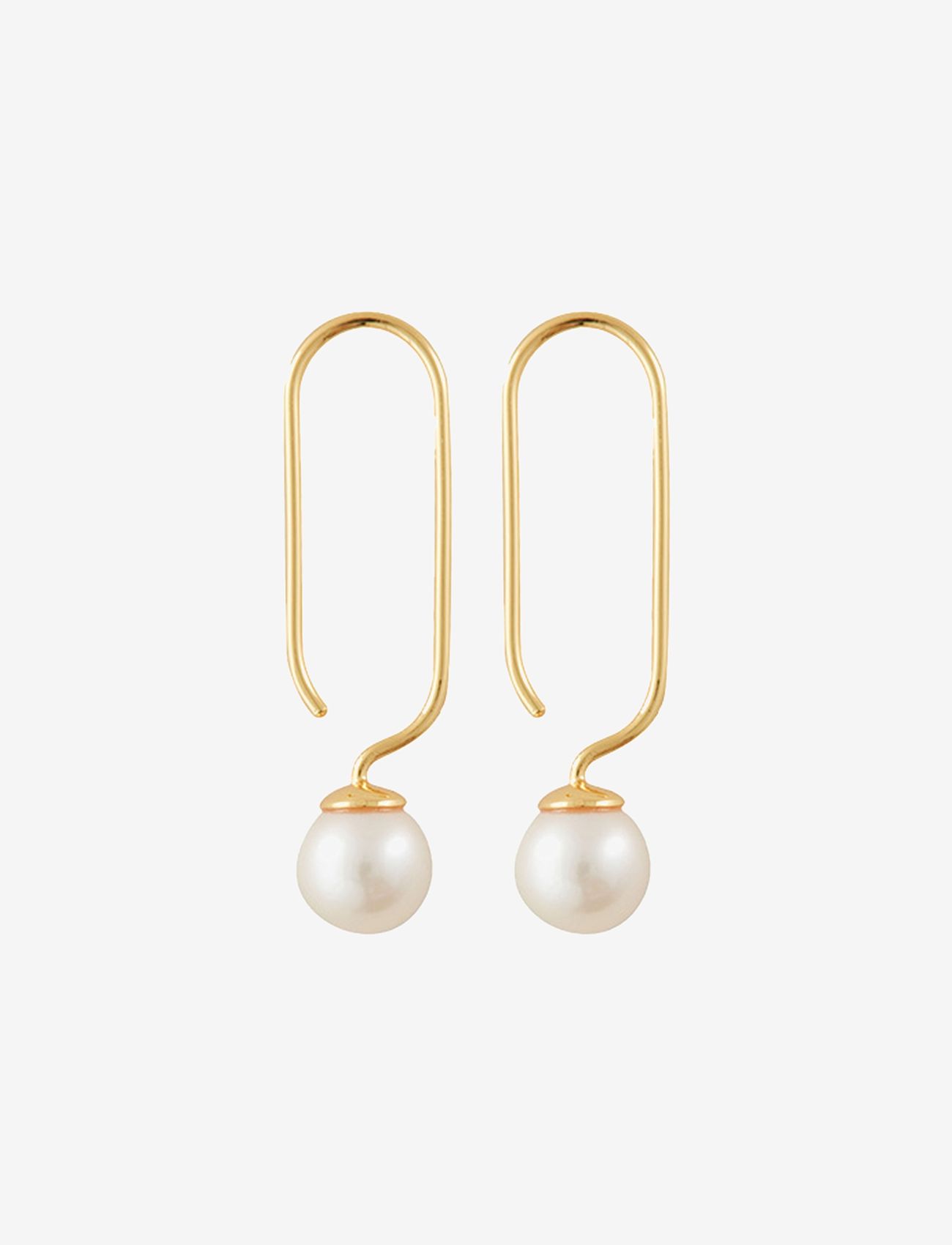 Design Letters - Pearl Drop Earhanger (set of 2 pcs) - pärlitega kõrvarõngad - gold - 0